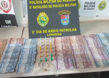 Polícia apreende drogas e prende homem após denúncia anônima em Londrina