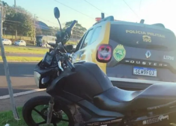 Motocicleta com mais de R$ 160 mil em dívidas é apreendida pela PM