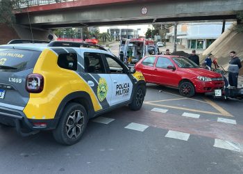 Motorista com sinais de embriaguez atinge moto em cruzamento campeão de acidentes, veja o vídeo