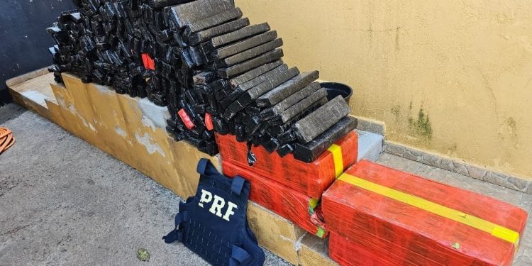 PRF apreende mais de 370 kg de maconha após perseguição na BR-369