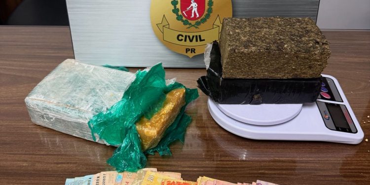 PCPR apreende dois adolescentes e cerca de 1,9 quilos de entorpecentes