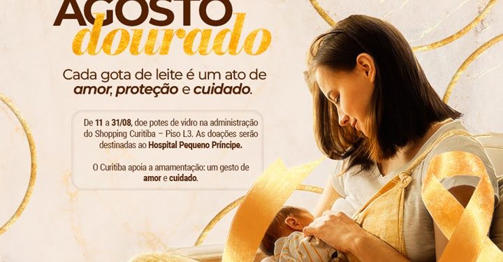 Agosto Dourado: shopping arrecada potes para armazenamento de leite