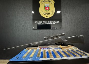 PCPR apreende 180 munições e arma de pressão