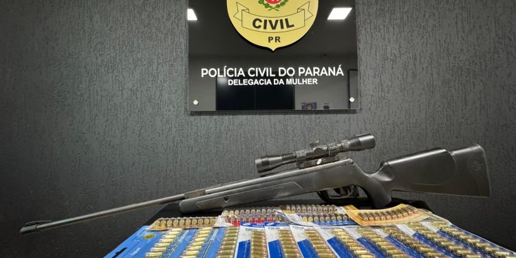 PCPR apreende 180 munições e arma de pressão