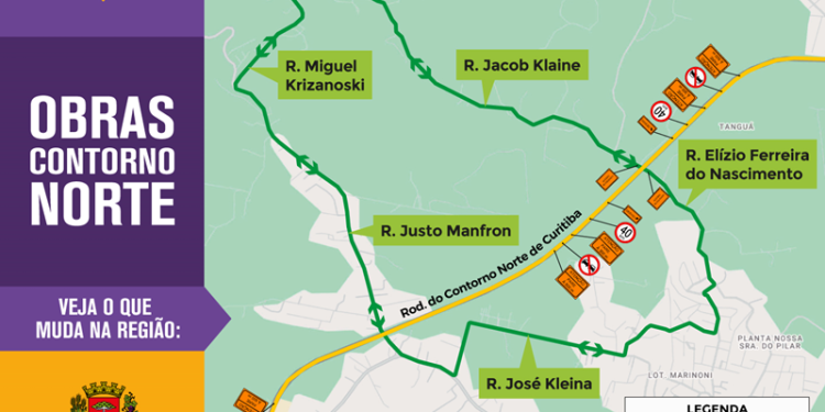 Atenção, motorista! Obras da Concessionária Via Araucária causam alterações no trânsito do Contorno Norte