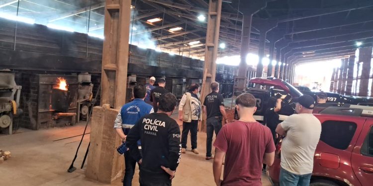 PCPR incinera 1,2 tonelada de drogas e destrói 1,5 mil litros de bebidas falsificadas em Araucária