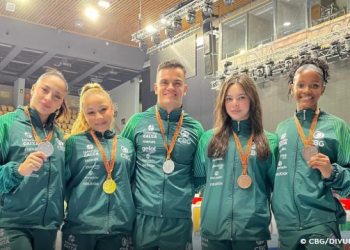 Ginastas brasileiros encerram competição na Hungria com cinco pódios