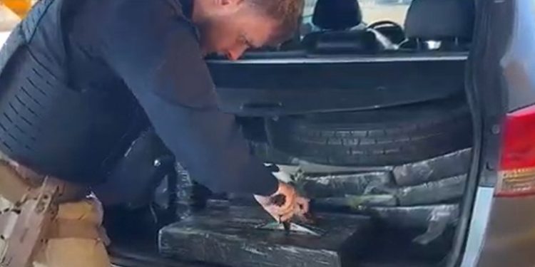 PRF apreende quase meia tonelada de maconha após acompanhamento tático na BR-277