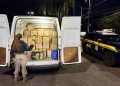 PRF prende furgão “delivery de maconha” com mais de uma tonelada na BR-277