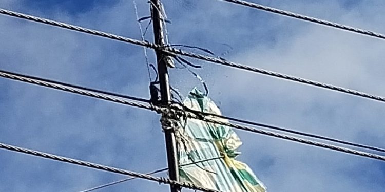 Proibido por lei no Paraná, cerol de pipas corta linhas de energia e põe vidas em risco