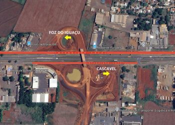 BR-277 em Foz do Iguaçu terá vias marginais interditadas a partir desta quinta-feira