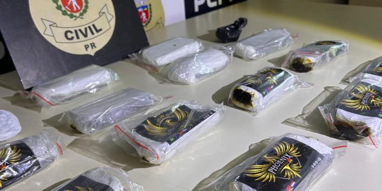 PCPR e GCM prendem homem em flagrante e apreendem 3 quilos de haxixe em Ponta Grossa