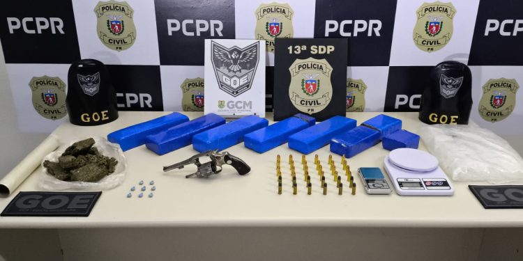 PCPR, PMPR e GCM localizam depósito de drogas, armas e munições em Ponta Grossa
