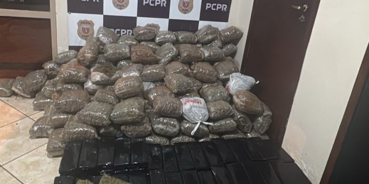 PCPR apreende 940 quilos de maconha durante ações distintas em Foz do Iguaçu