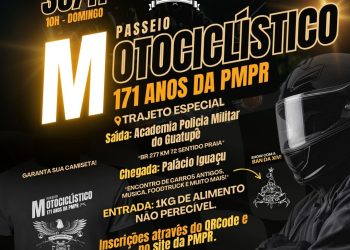 PMPR comemora 171 anos com Passeio Motociclístico e evento no Centro Cívico