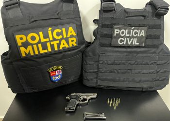 PCPR e PMPR prendem homem por posse ilegal de arma de fogo