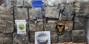 PMPR apreende mais de 1,6 tonelada de maconha em Foz do Iguaçu