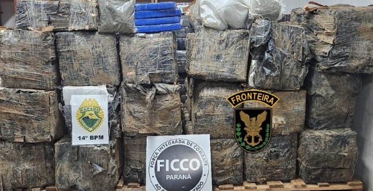 PMPR apreende mais de 1,6 tonelada de maconha em Foz do Iguaçu