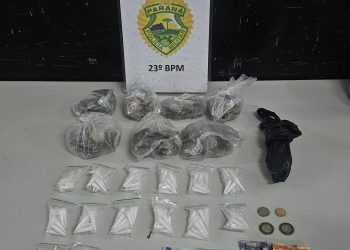 Polícia Militar prende homem por tráfico de drogas na Vila Sandra, em Curitiba