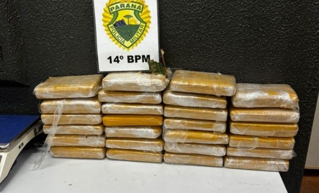 PM encontra tabletes de cocaína em região de mata