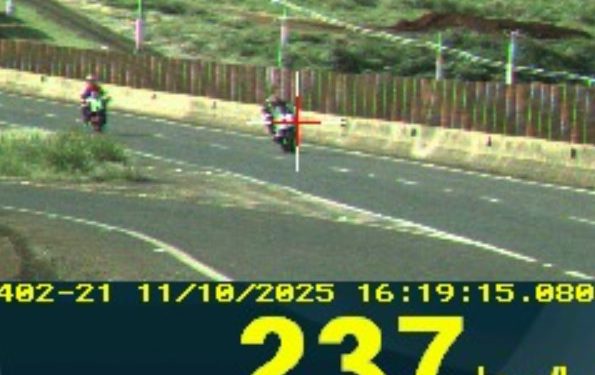 PRF flagra motocicleta a 237 km/h na BR-369