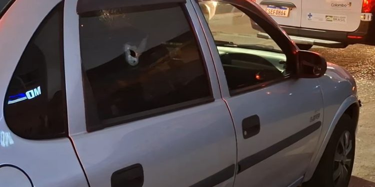 Mulher é vítima de bala perdida em Colombo, veja o vídeo