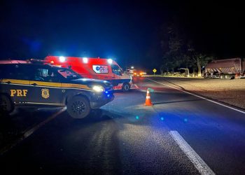 Pedestre morre atropelado por caminhonete na BR-163