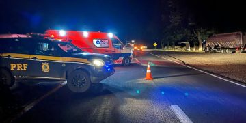 Pedestre morre atropelado por caminhonete na BR-163