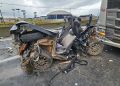 Engavetamento com sete veículos trava trânsito no Contorno Leste da BR-116