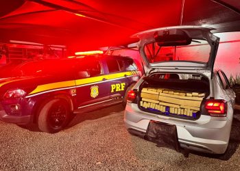 PRF apreende mais de 400 quilos de maconha em em São Miguel do Iguaçu (PR)