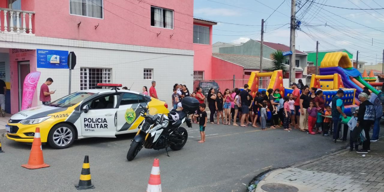 BPTran marca presença em evento do Dia das Crianças no bairro Uberaba