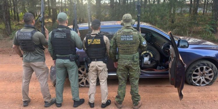 PMPR apreende mais de uma tonelada de maconha e fuzil