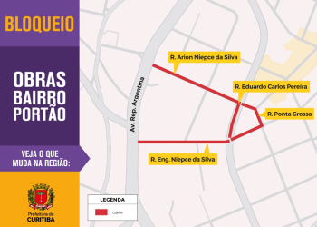 Prefeitura de Curitiba faz manutenção de 1,45 km de asfalto no bairro Portão