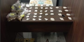 Cão farejador localiza drogas e dupla é presa em Campo Magro