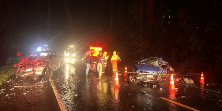 Tragédia na BR-373: quatro pessoas morrem em grave acidente envolvendo três veículos