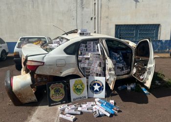 BPFRON, Polícia Federal e Receita Federal apreendem 2 mil pacotes de cigarros contrabandeados