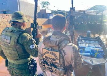 BPFRON e Polícia Federal apreendem mais de meia tonelada de maconha em Guaíra