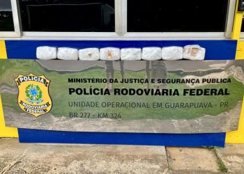 Grávida de 8 meses é detida com 8,5 kg de crack escondidos em veículo na BR-277