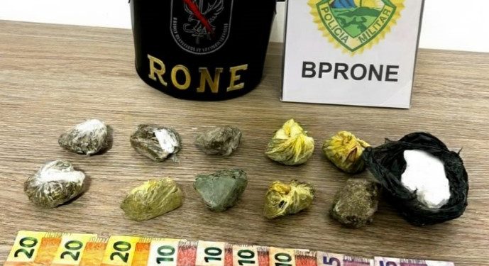 RONE prende integrante do PCC com drogas e dinheiro