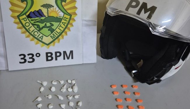 Tráfico de drogas na Trajano Reis termina com prisão e apreensão de cocaína e ecstasy