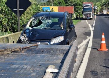 Homem morre atropelado após descer de caminhão na BR-277 em Morretes