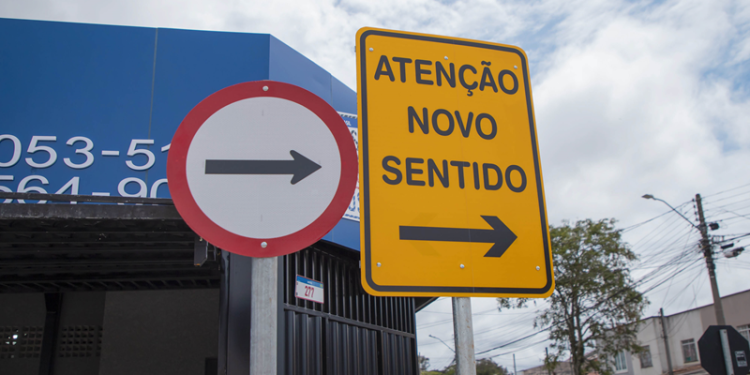 Rua do Pinheirinho terá alteração de sentido a partir desta quinta-feira