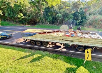 PRF apreende mais de 1,1 tonelada de maconha na BR-277 em Laranjeiras do Sul (PR)