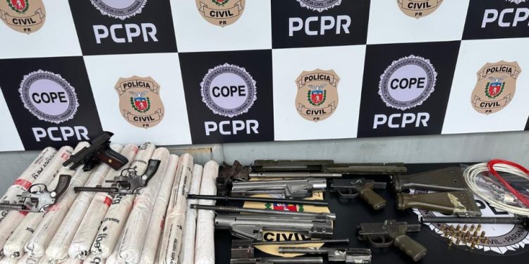 COPE apreende cerca de 30 quilos de explosivos e armamentos em Piraquara