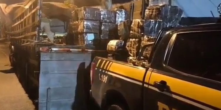PRF apreende mais de 3 toneladas de maconha durante abordagem na BR-277