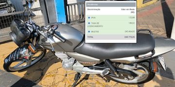 Guarda Municipal realiza abordagem e descobre que moto estava com R$ 245 mil reais em multas