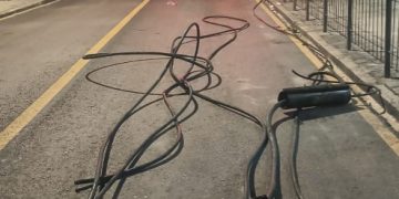 Homem é preso com cerca de 150 quilos de fios furtados no Centro de Curitiba