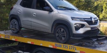 PRF recupera carro de aplicativo roubado na BR-376 logo após o crime