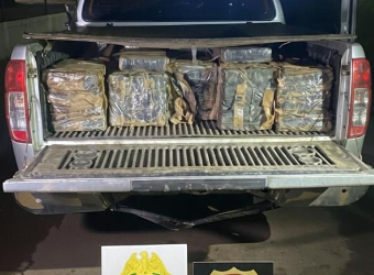 Ação integrada apreende mais de 700 quilos de maconha após perseguição