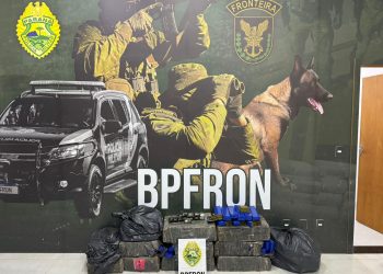 BPFRON prende homem com mais de 200 quilos de drogas após perseguição na PR-323